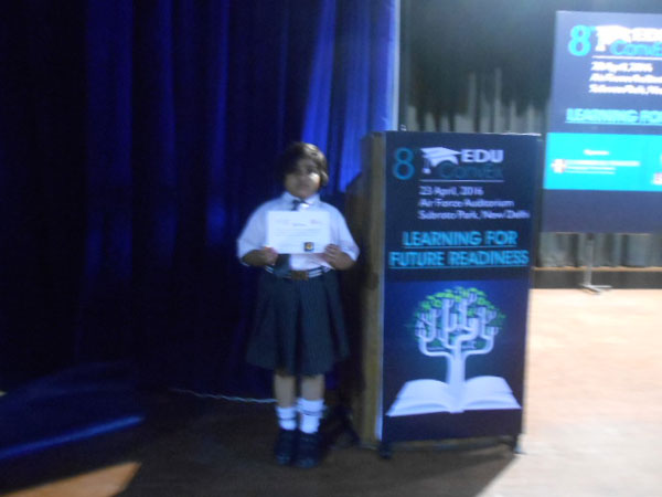 Felicitation of school students at International level.