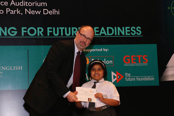 Felicitation of school students at International level.