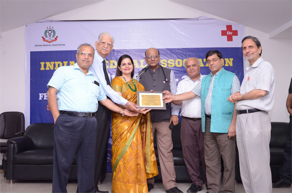 Felicitation of Principal Madam Mrs. Rooma Pathak with Distinguished Award