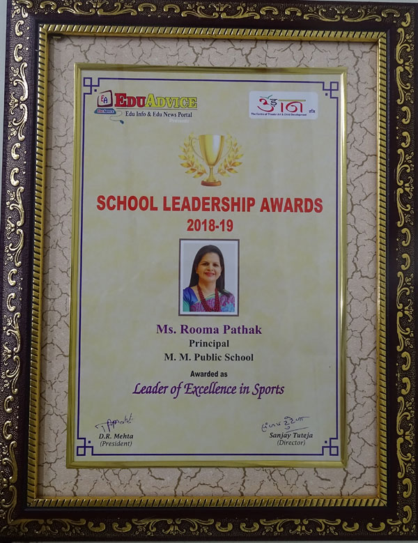 SCHOOL LEADERSHIP AWARDS 2018-19