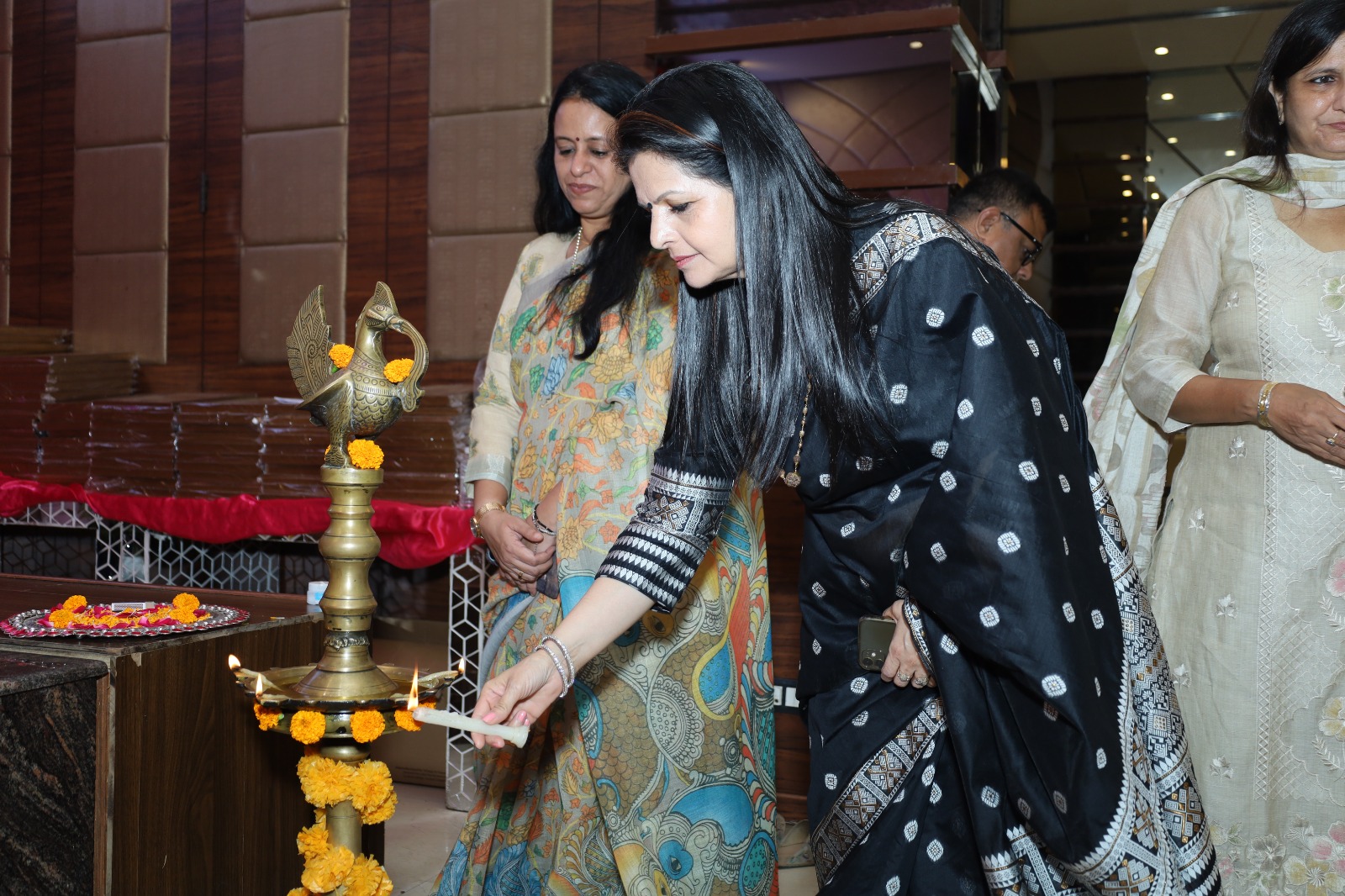Honorable Principal Mrs. Rooma Pathak awarded with Maa Jijabai Shikshak Samman 2024.