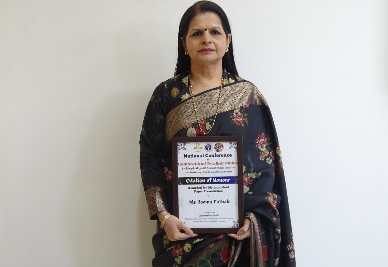 Felicitation of Our Esteemed Principal Ma’am Mrs. Rooma Pathak