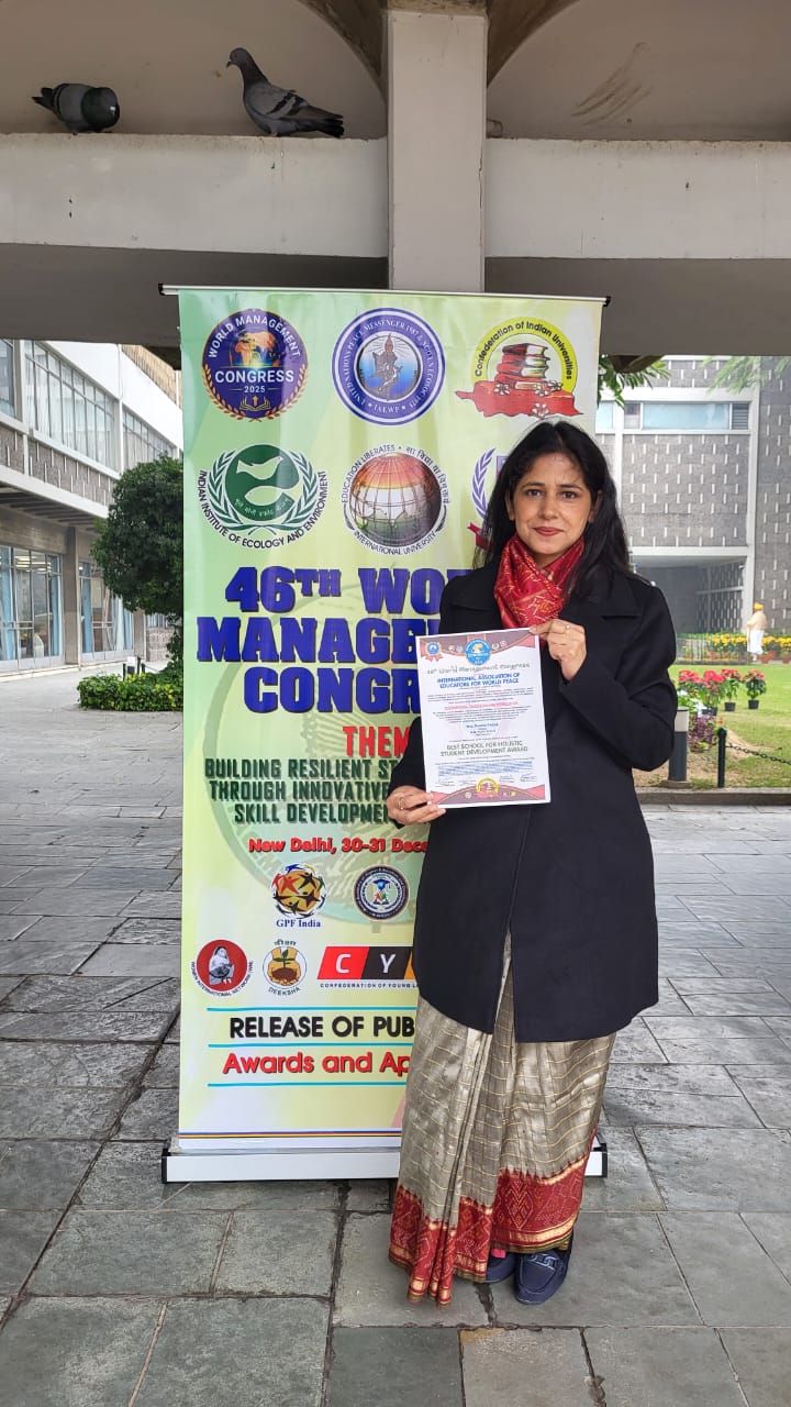 M.M. Public School Honoured with “Best School for Holistic Student Development Award”