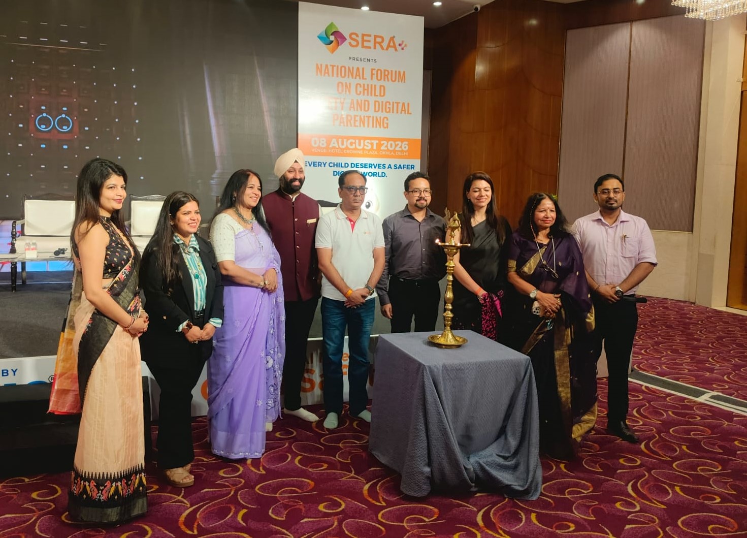Hon’ble Principal Mrs. Rooma Pathak Felicitated with the SeraPlus Child Safety Excellence Award
