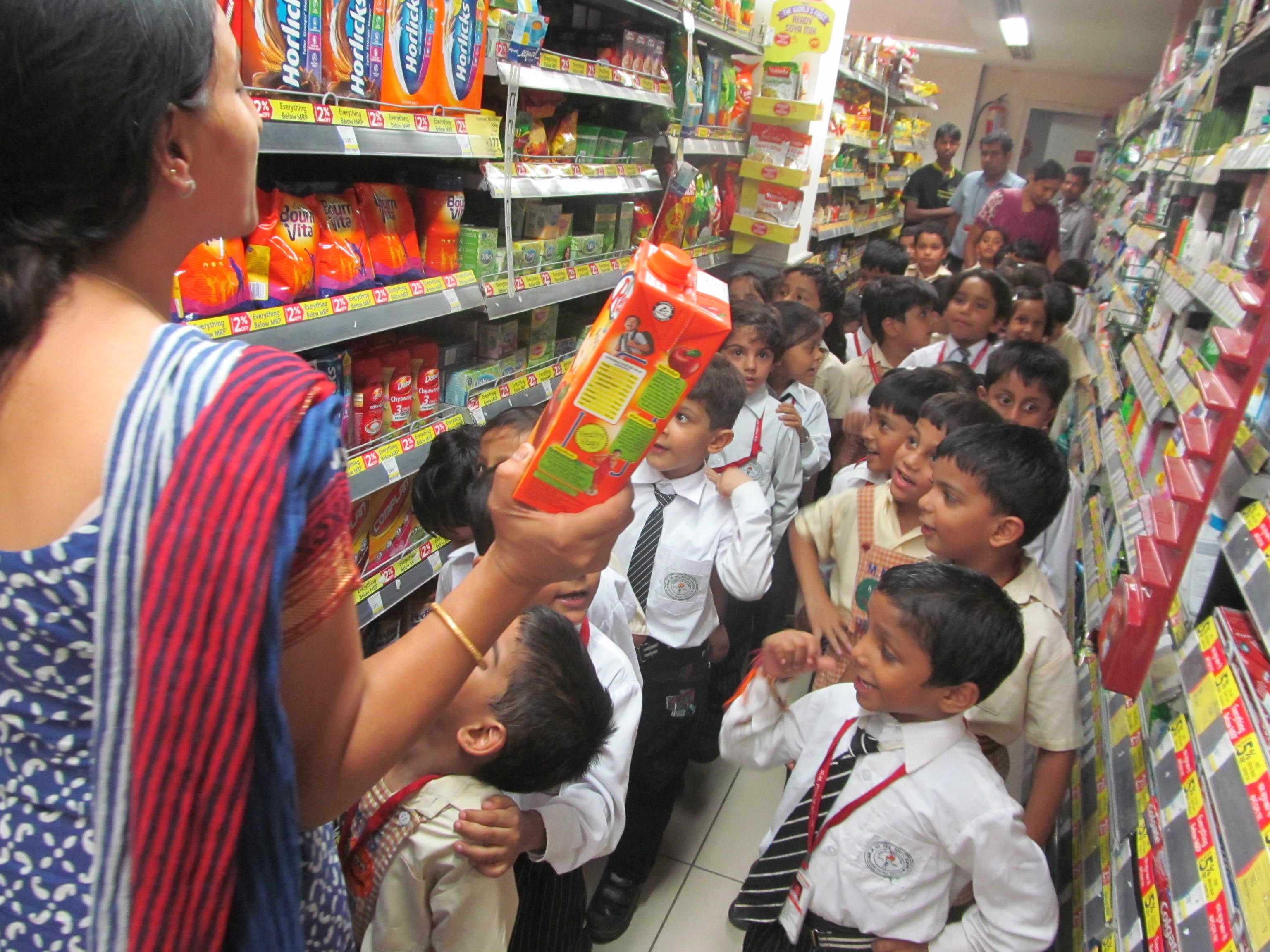 Visit To Reliance Fresh Of Primary Classes