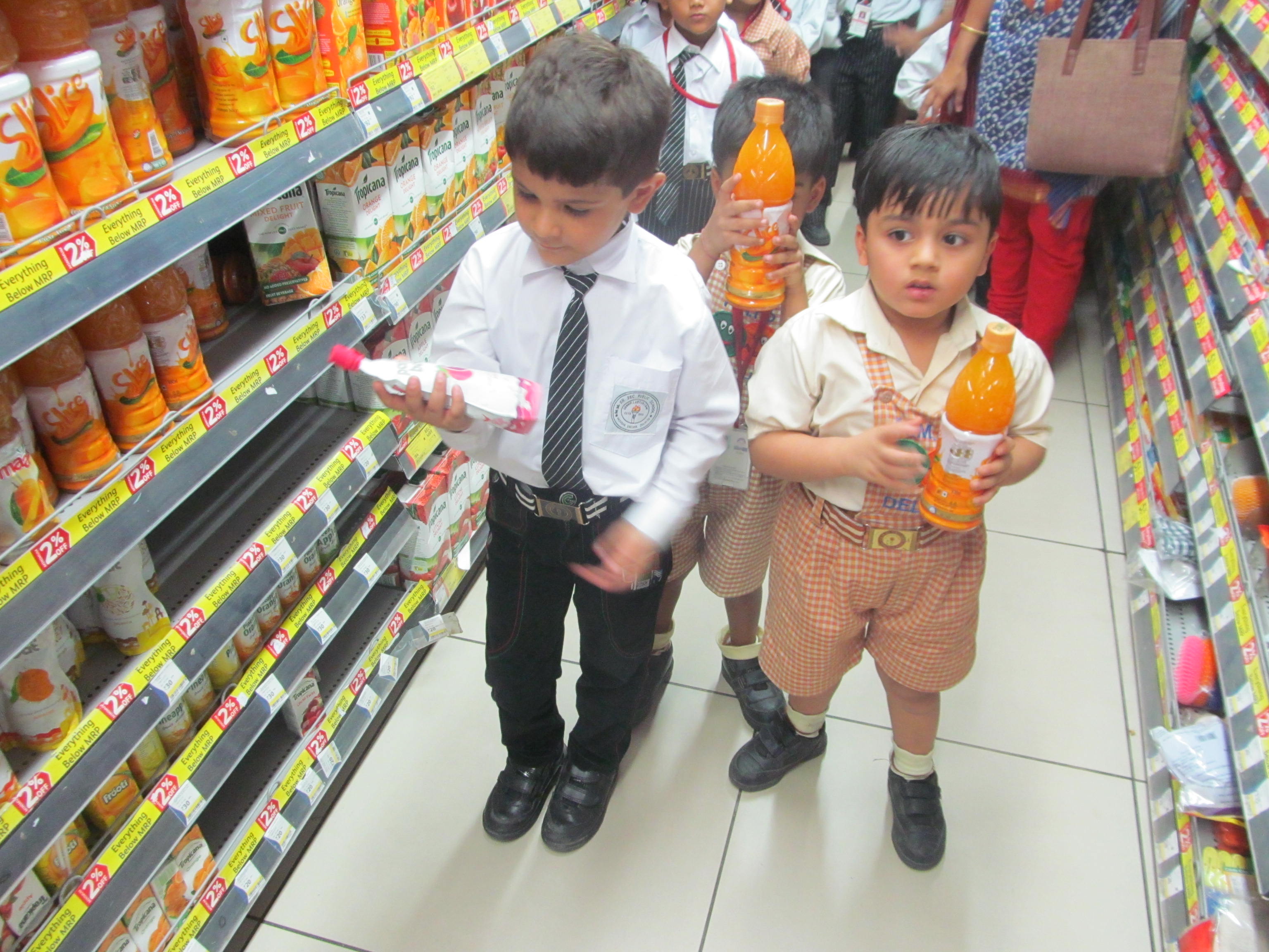Visit To Reliance Fresh Of Primary Classes