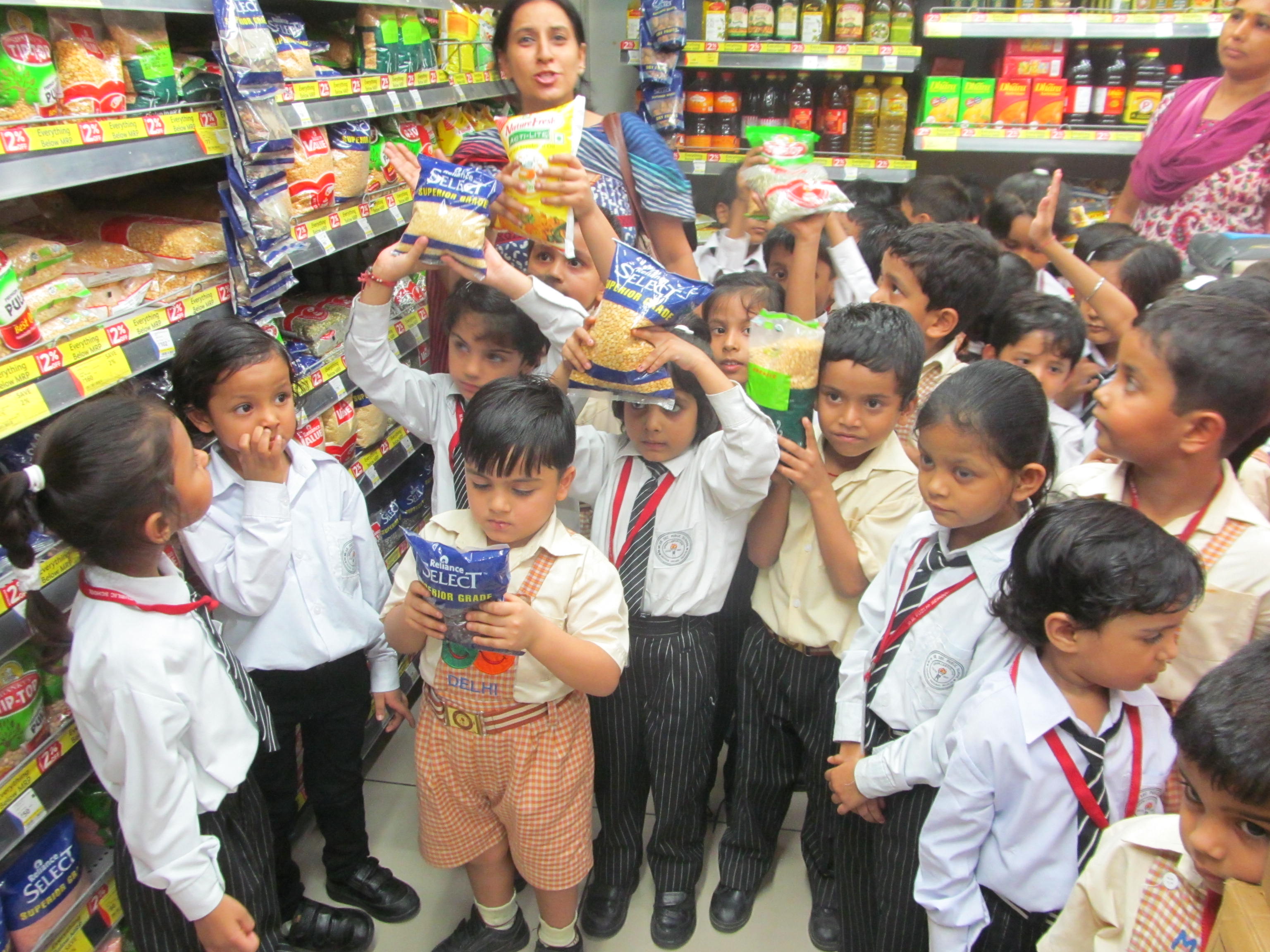 Visit To Reliance Fresh Of Primary Classes