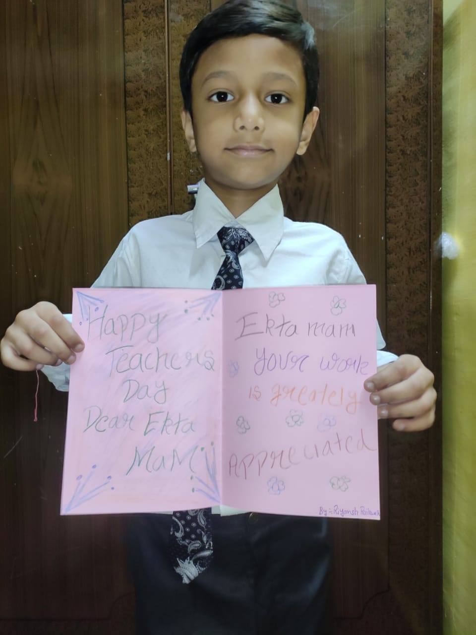 Teachers Day Celebration by Pre-Primary Students