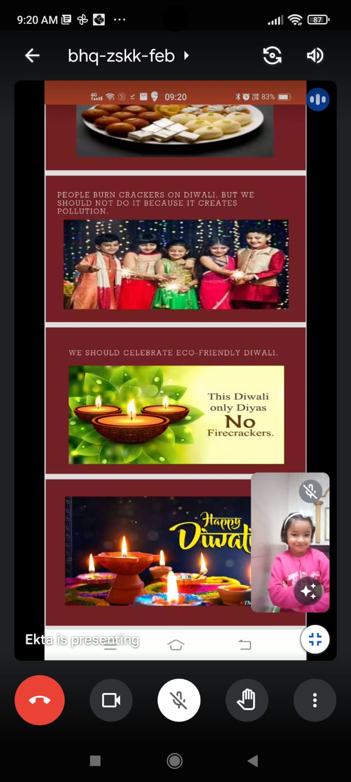 Green Diwali celebration