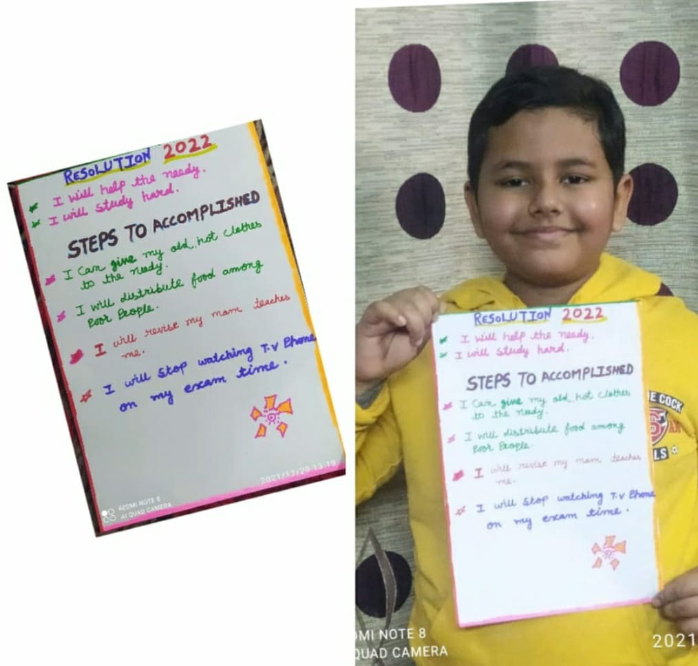 New Year Celebration by Primary and Middle wing students