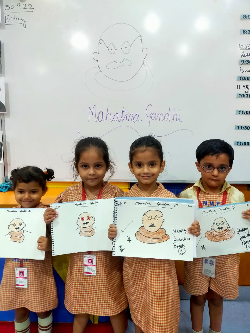 Gandhi Jayanti and Dussehra Celebration by Pre-Primary Kids