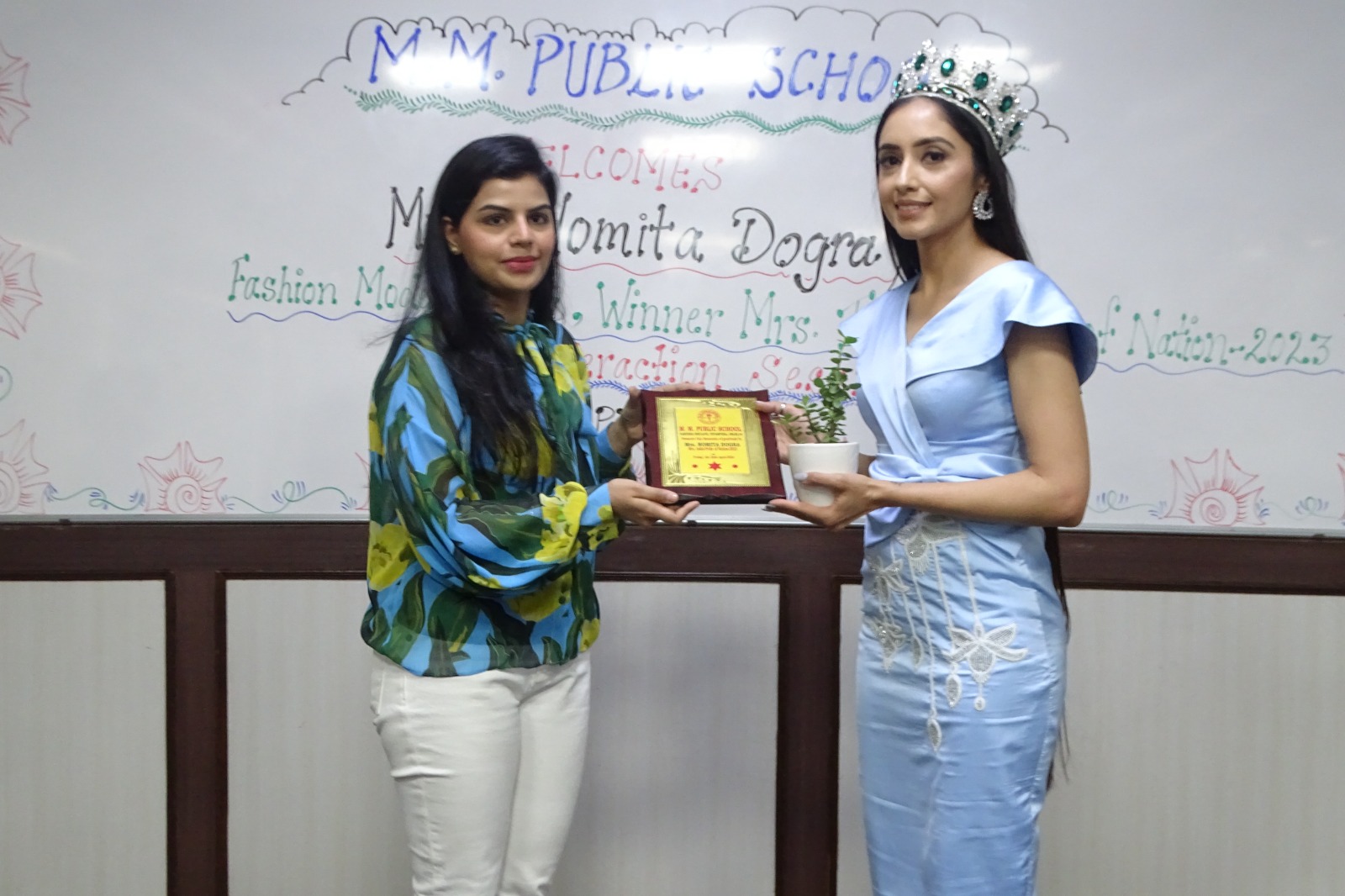 Interactive Session with the renowned Mrs. India Winner 2023-24 Mrs. Nomita Dogra.