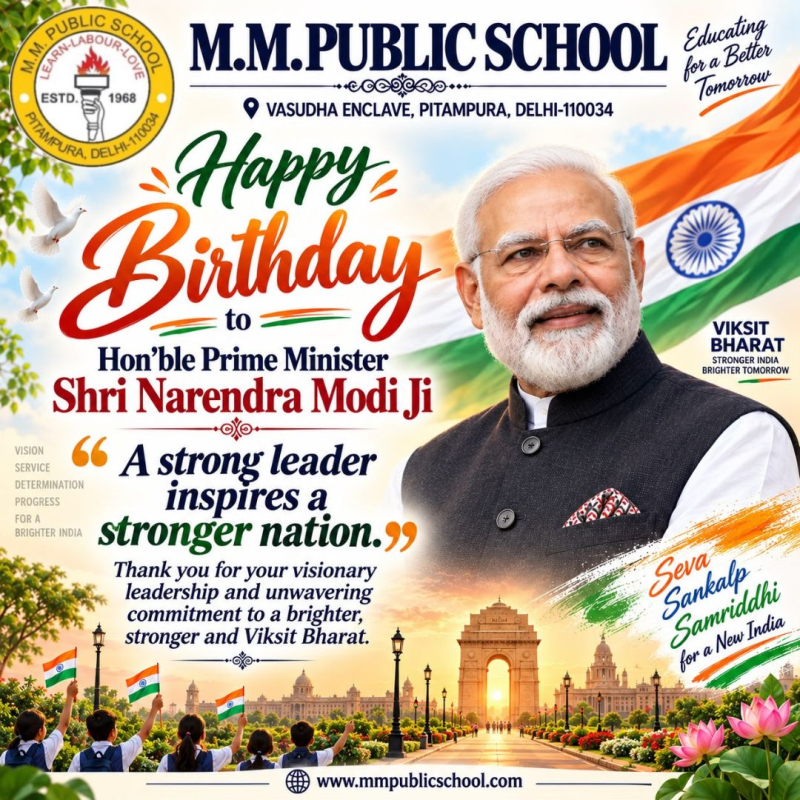 Warm Birthday Wishes to Hon’ble Prime Minister Shri Narendra Modi Ji