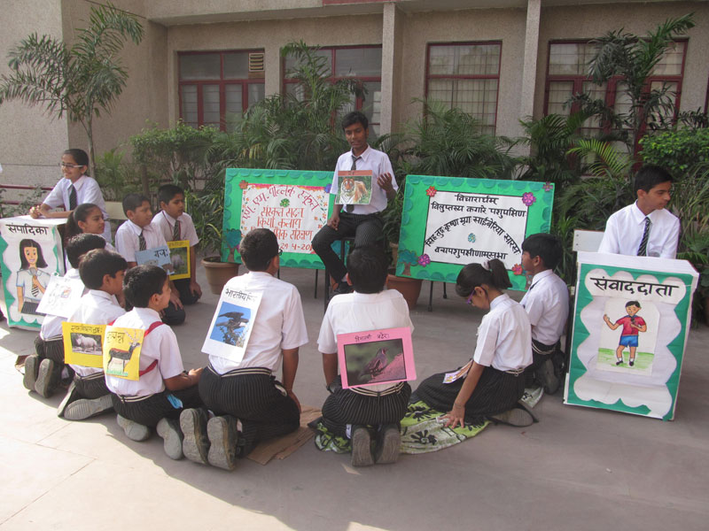 JAIVIK SARANKSHAN ACTIVITY BY SANSKRIT CLUB ON 29-04-2014