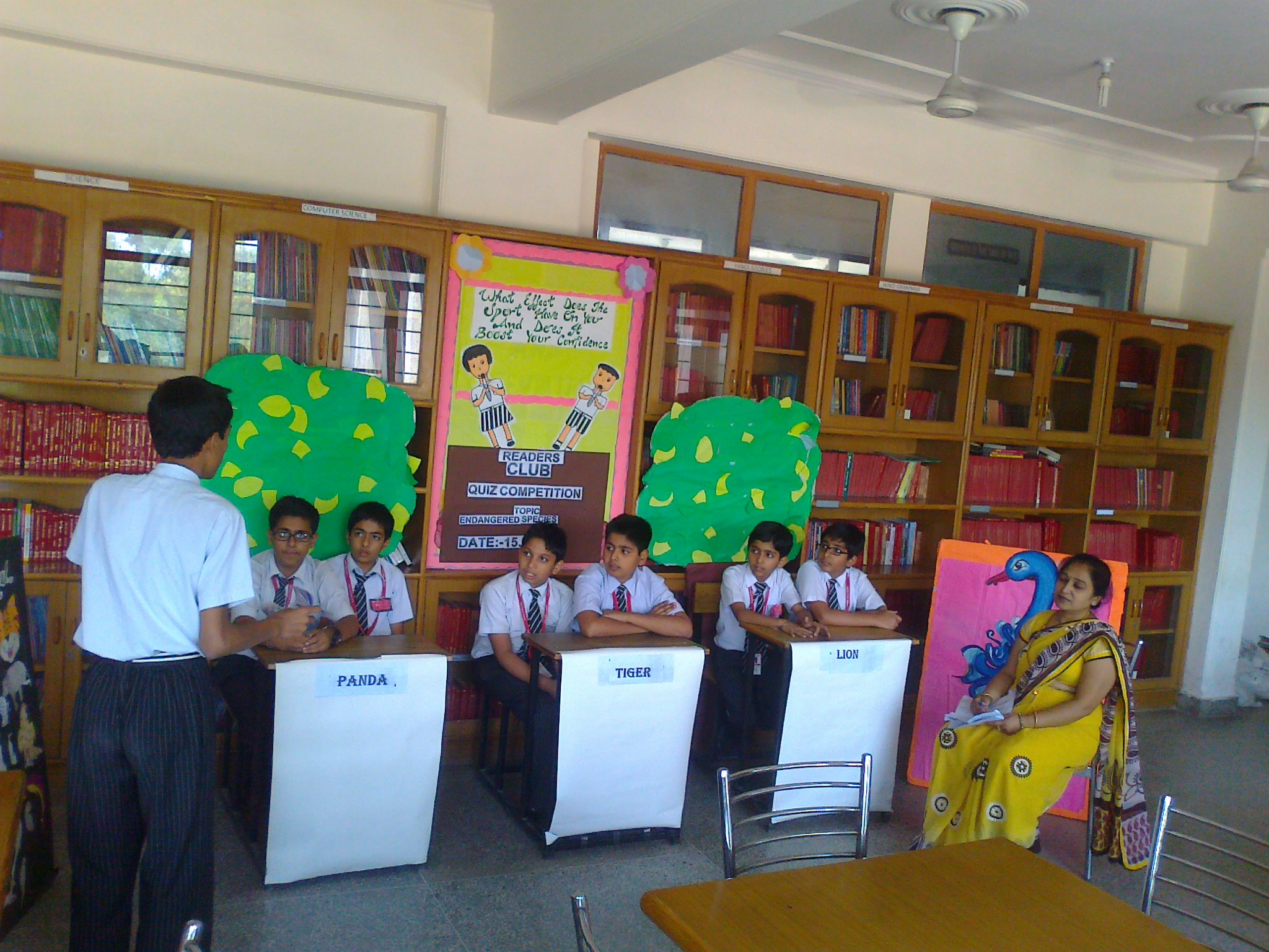 QUIZ COMPETITION ON ENDANGERED SPECIES BY READERS CLUB ON 15-05-2014