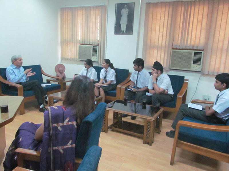 INTERACTION WITH DEEN DAYAL UPADHYAYA COLLEGE PRINCIPAL ON 23-05-2014