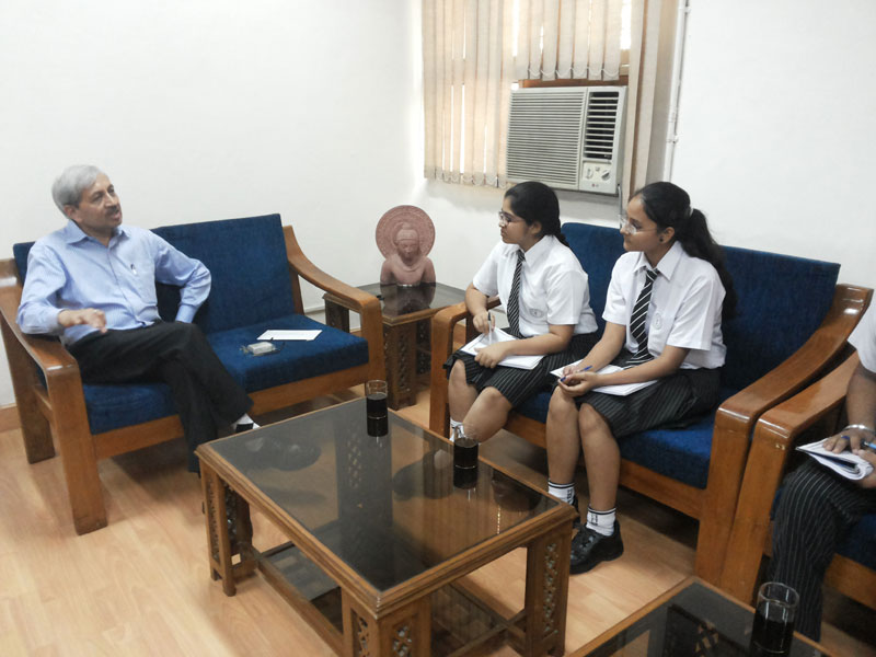 INTERACTION WITH DEEN DAYAL UPADHYAYA COLLEGE PRINCIPAL ON 23-05-2014