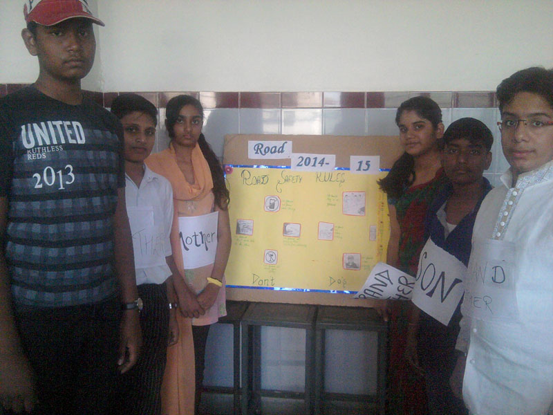 ROAD SAFETY WEEK BY ECO CLUB ON 5-11-2014