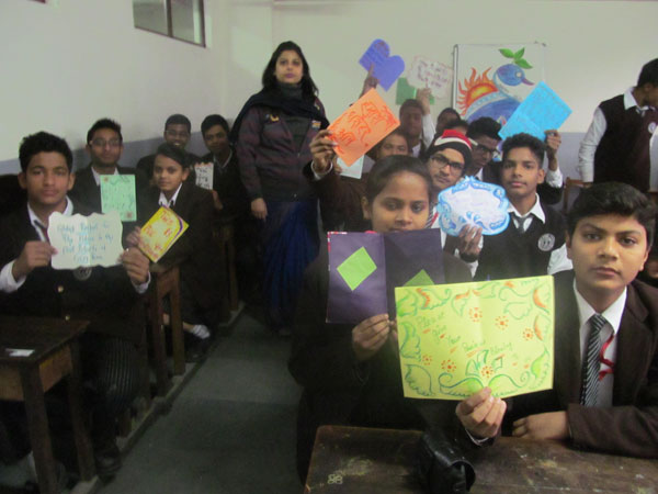 MAKING CARDS AND CRAFT GIFTS FOR INMATES OF OLD AGE HOME