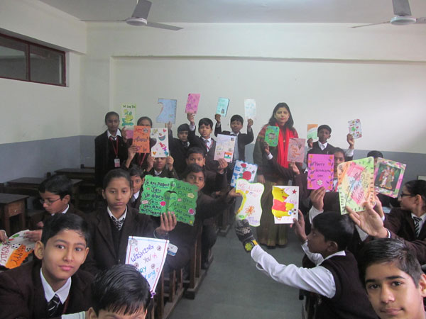 MAKING CARDS AND CRAFT GIFTS FOR INMATES OF OLD AGE HOME