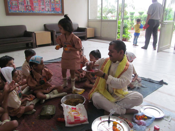 Hawan of L.K.G & U.K.G classes