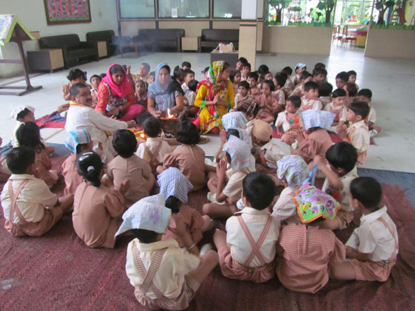 Hawan of L.K.G & U.K.G classes