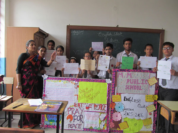 SLOGAN WRITING BY ENGLISH CLUB