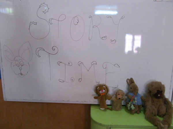 Story time in class