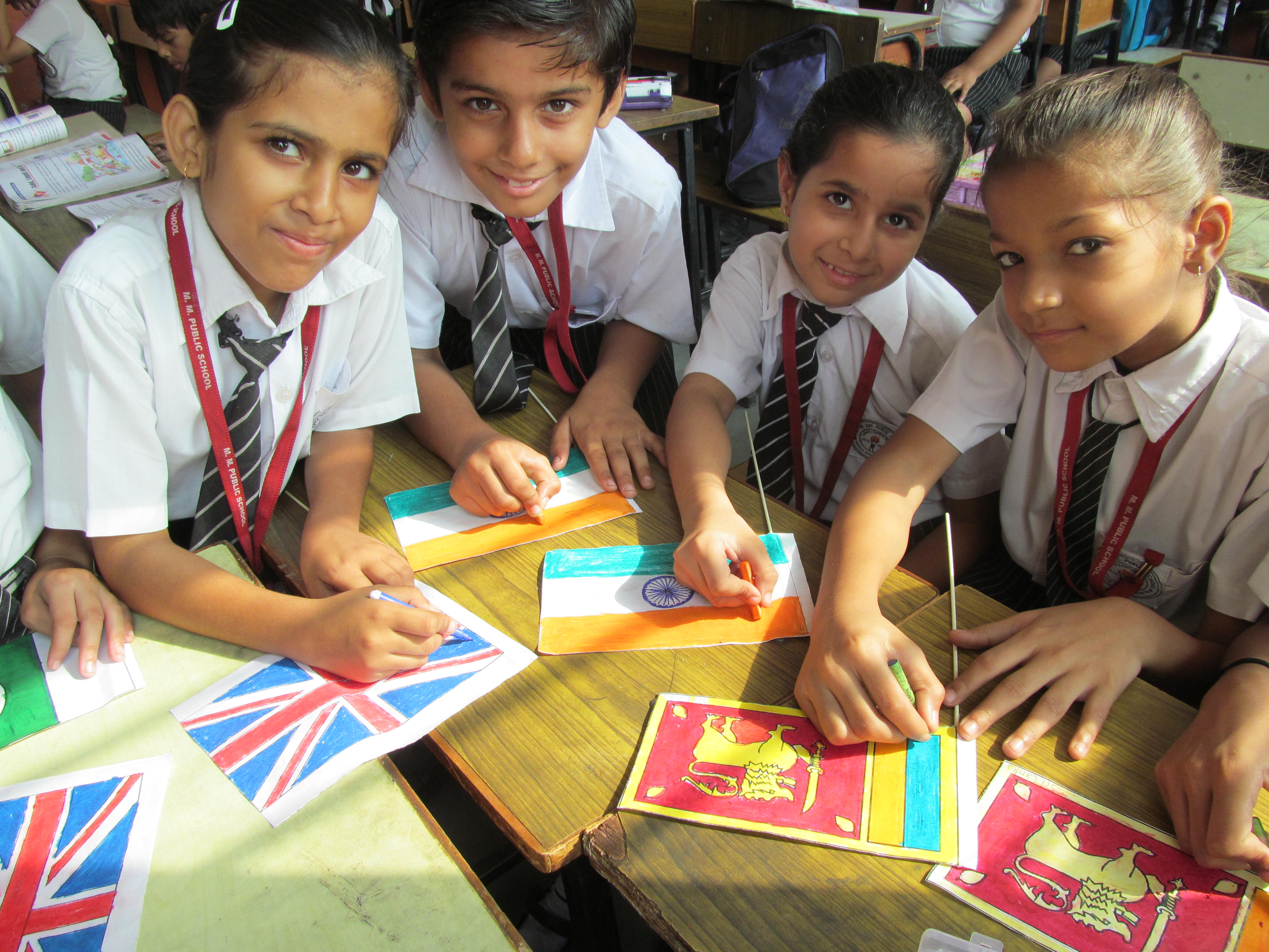 FLAG MAKING BY ART AND CRAFT CLUB