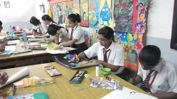 GLOBAL WARMING POSTER MAKING COMPETITION by Art & Craft club