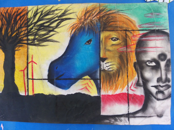 GLOBAL WARMING POSTER MAKING COMPETITION by Art & Craft club