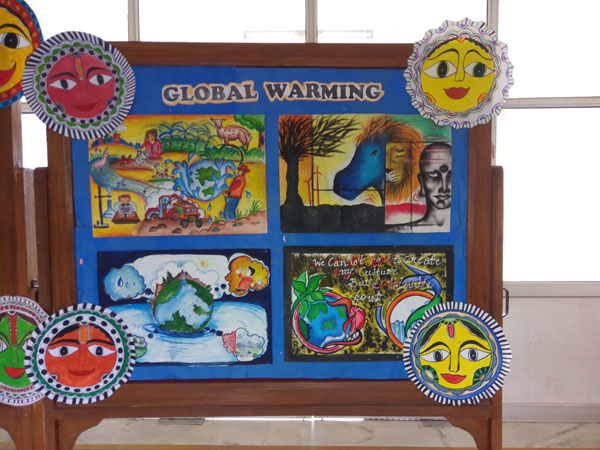 GLOBAL WARMING POSTER MAKING COMPETITION by Art & Craft club