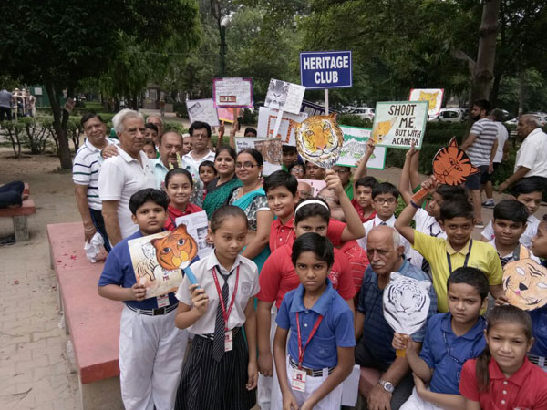 Rally on Save Tiger by Eco and Heritage Club