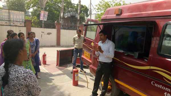 MOCK DRILL ON FIRE SAFETY