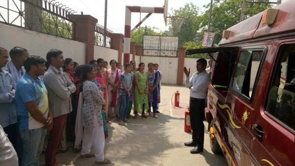 MOCK DRILL ON FIRE SAFETY