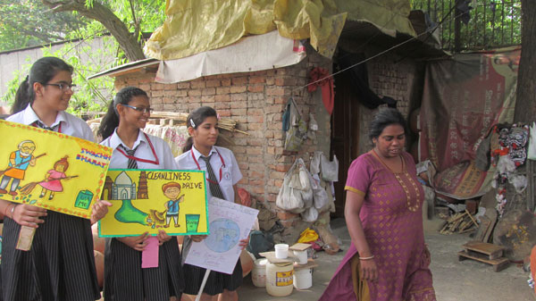 Visit To Slum Area By SAC Club