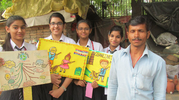 Visit To Slum Area By SAC Club