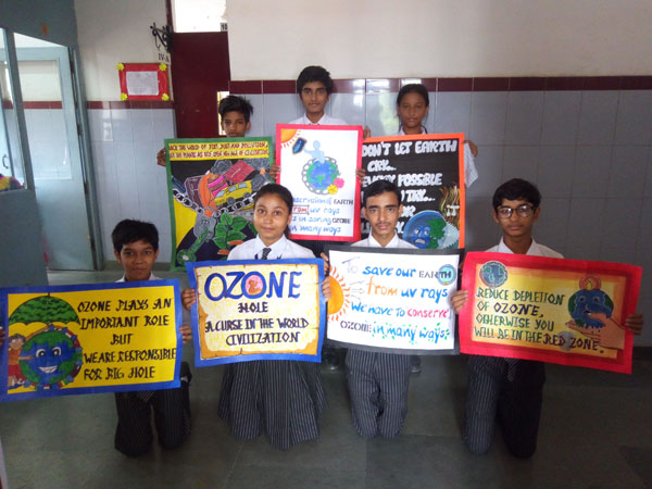Activity on Protection of Ozone Layer by Art & Craft Club