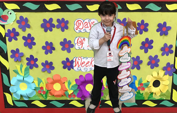 Days of the Week activity for Mont students