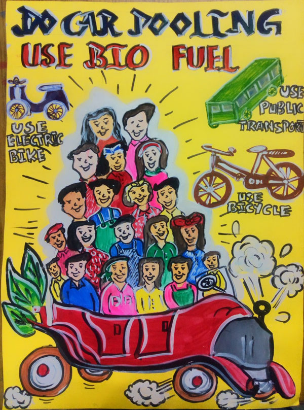 Activity of Fuel conservation by Art and Craft club