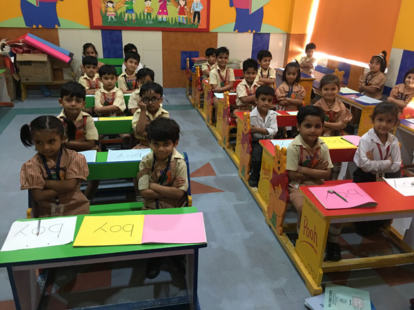Number Art activity by Pre-Primary students