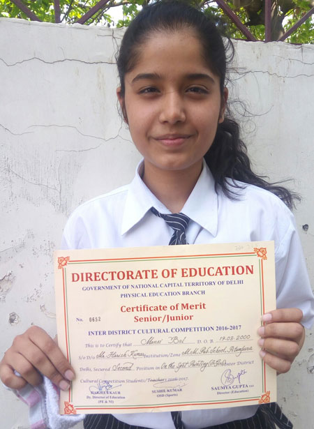 Position in District Level Poster Making Competition