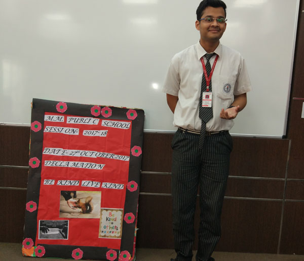 Declamation activity by English club