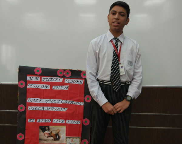 Declamation activity by English club