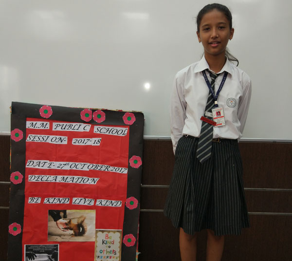 Declamation activity by English club
