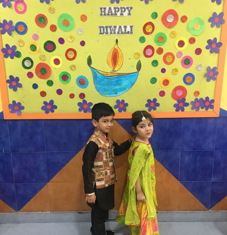 Diwali Celebration by Pre-primary students