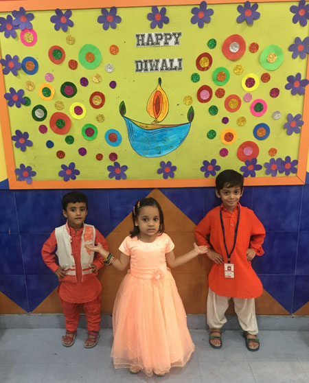 Diwali Celebration by Pre-primary students