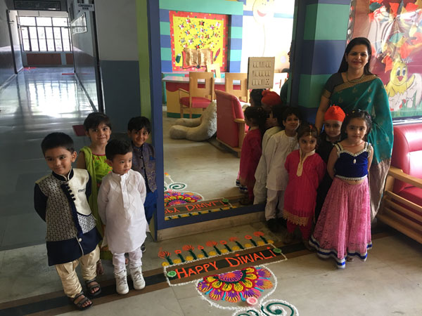 Diwali Celebration by Pre-primary students