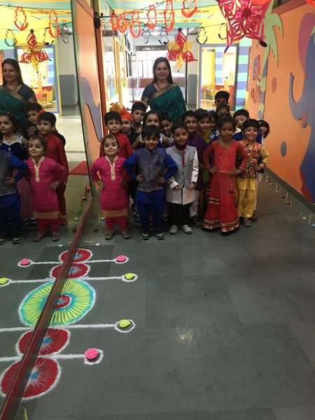 Diwali Celebration by Pre-primary students