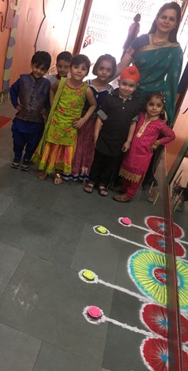 Diwali Celebration by Pre-primary students